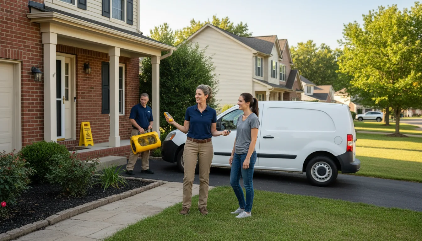 Residential water damage restoration in Heart Butte, MT